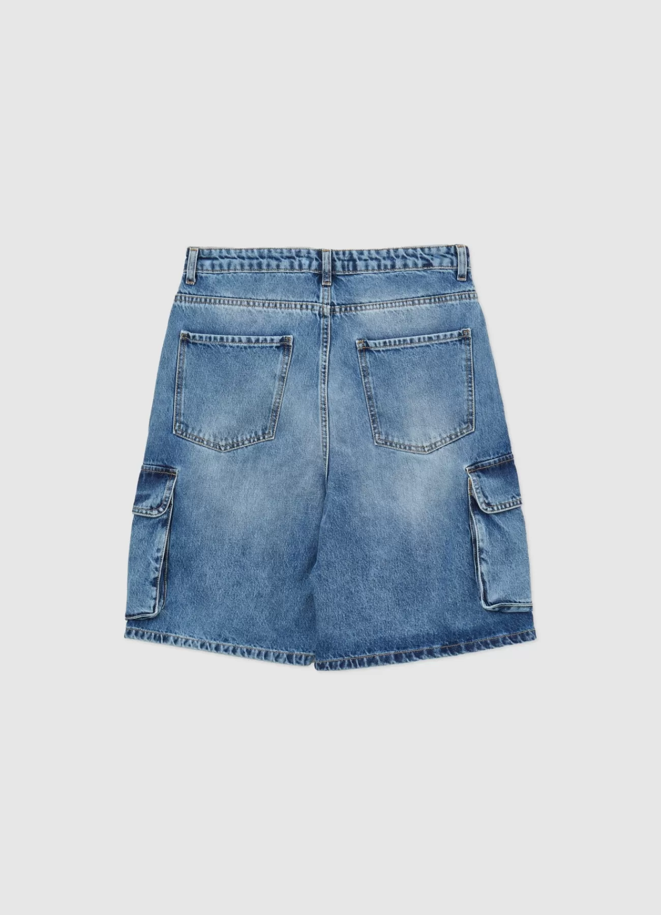 CALLIOPE Bermuda Cargo In Denim Blu denim Cheap