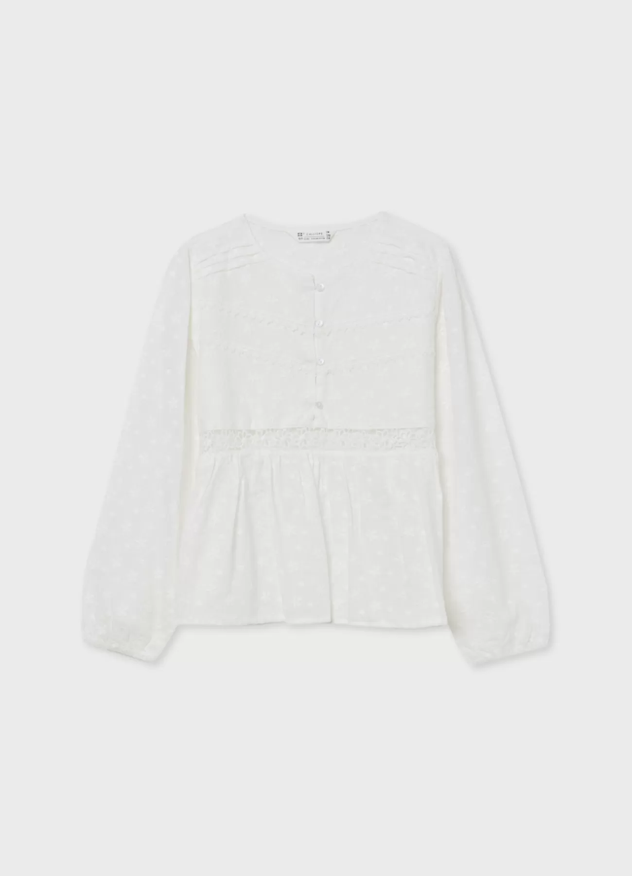 CALLIOPE Blusa Con Ricami Var bianco latte Best Sale