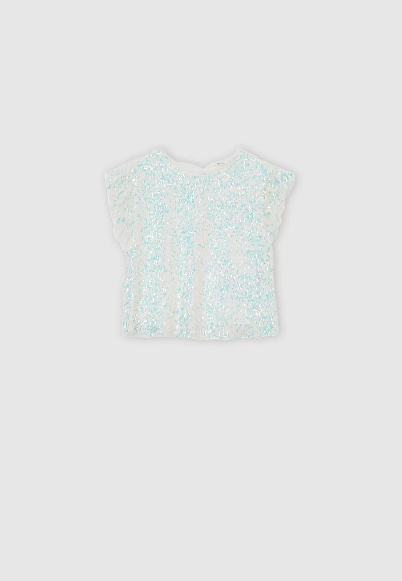 CALLIOPE Blusa Tulle Con Paillettes Var bianco iridescente Cheap