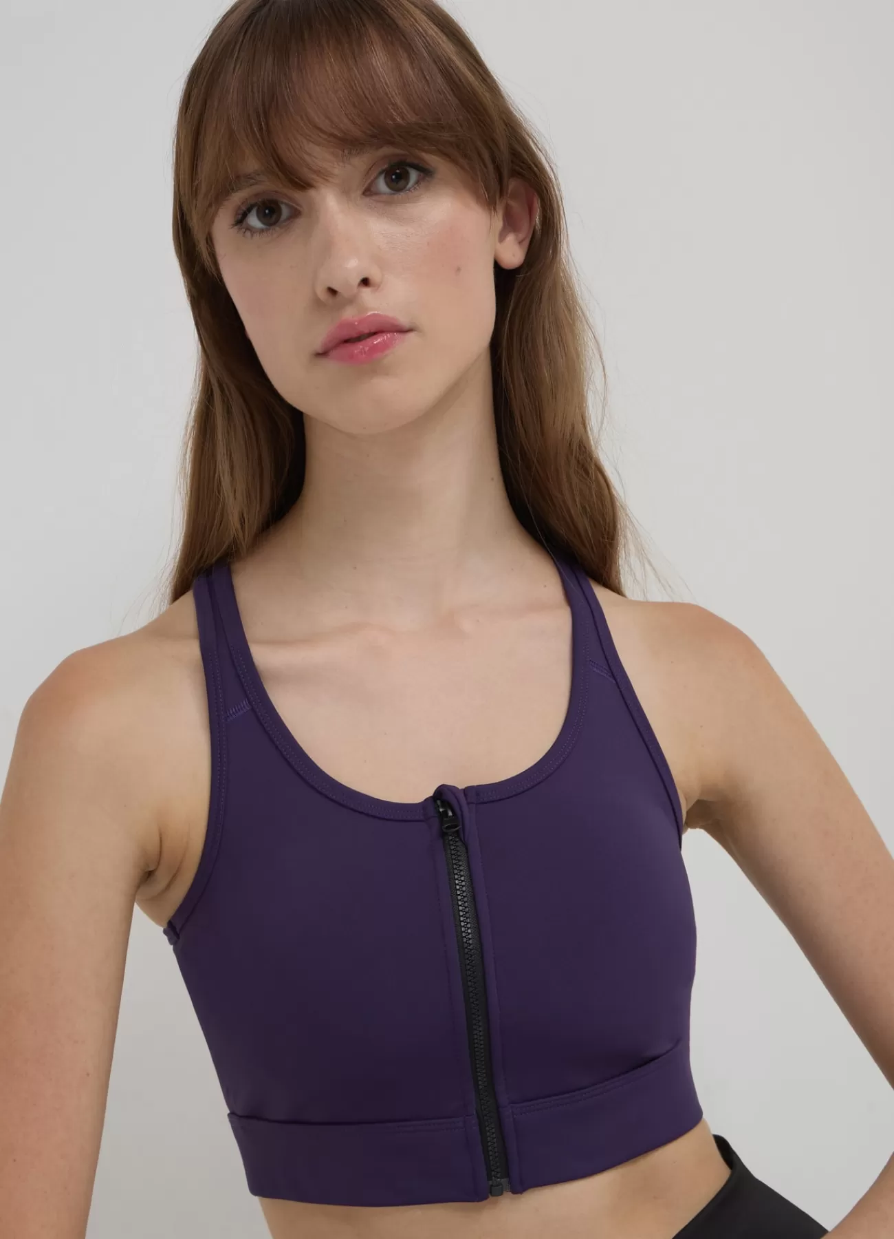 CALLIOPE Bra Top Con Zip Viola Hot