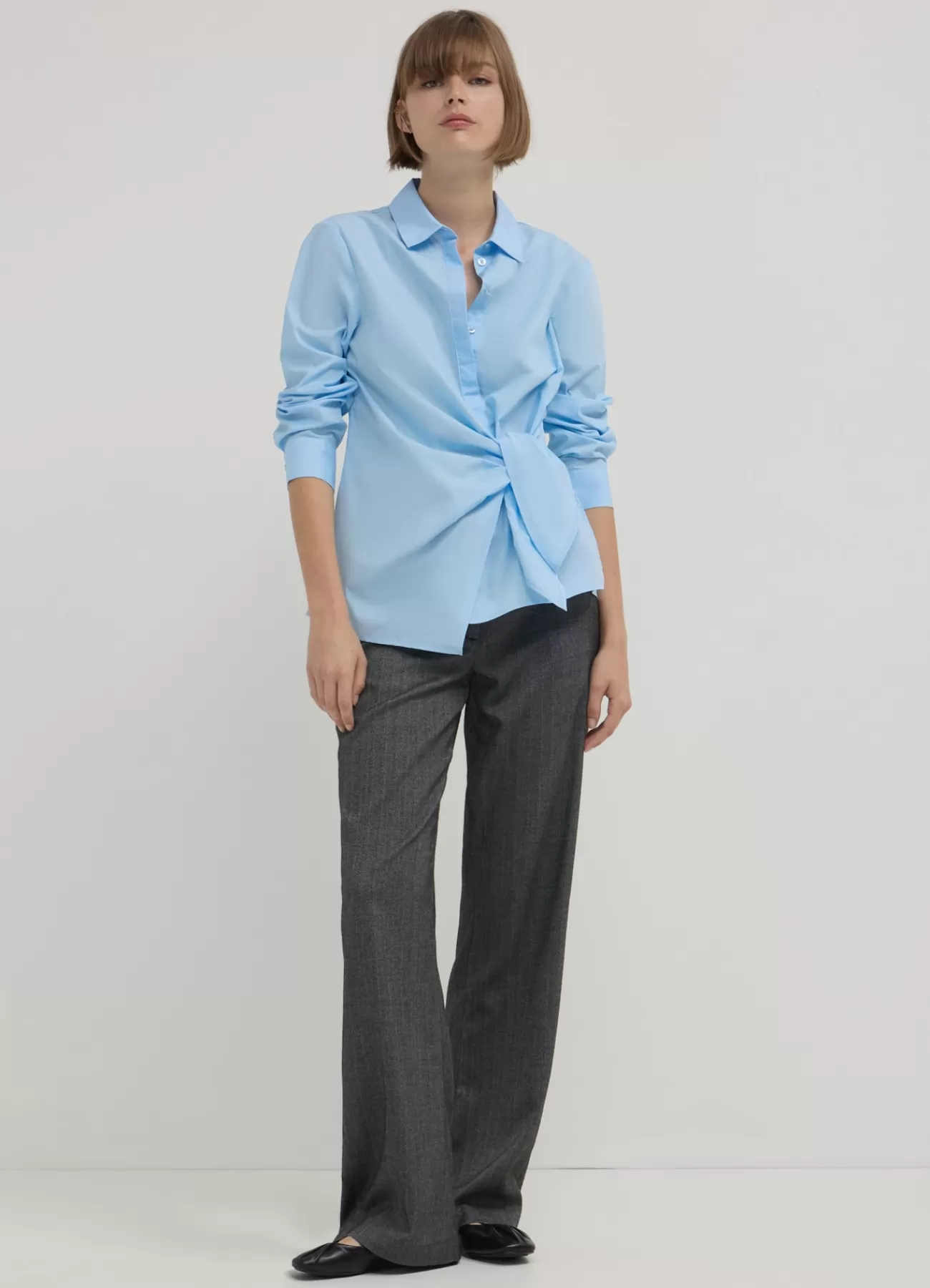 CALLIOPE Camicia Con Nodo Azzurro chiaro Best