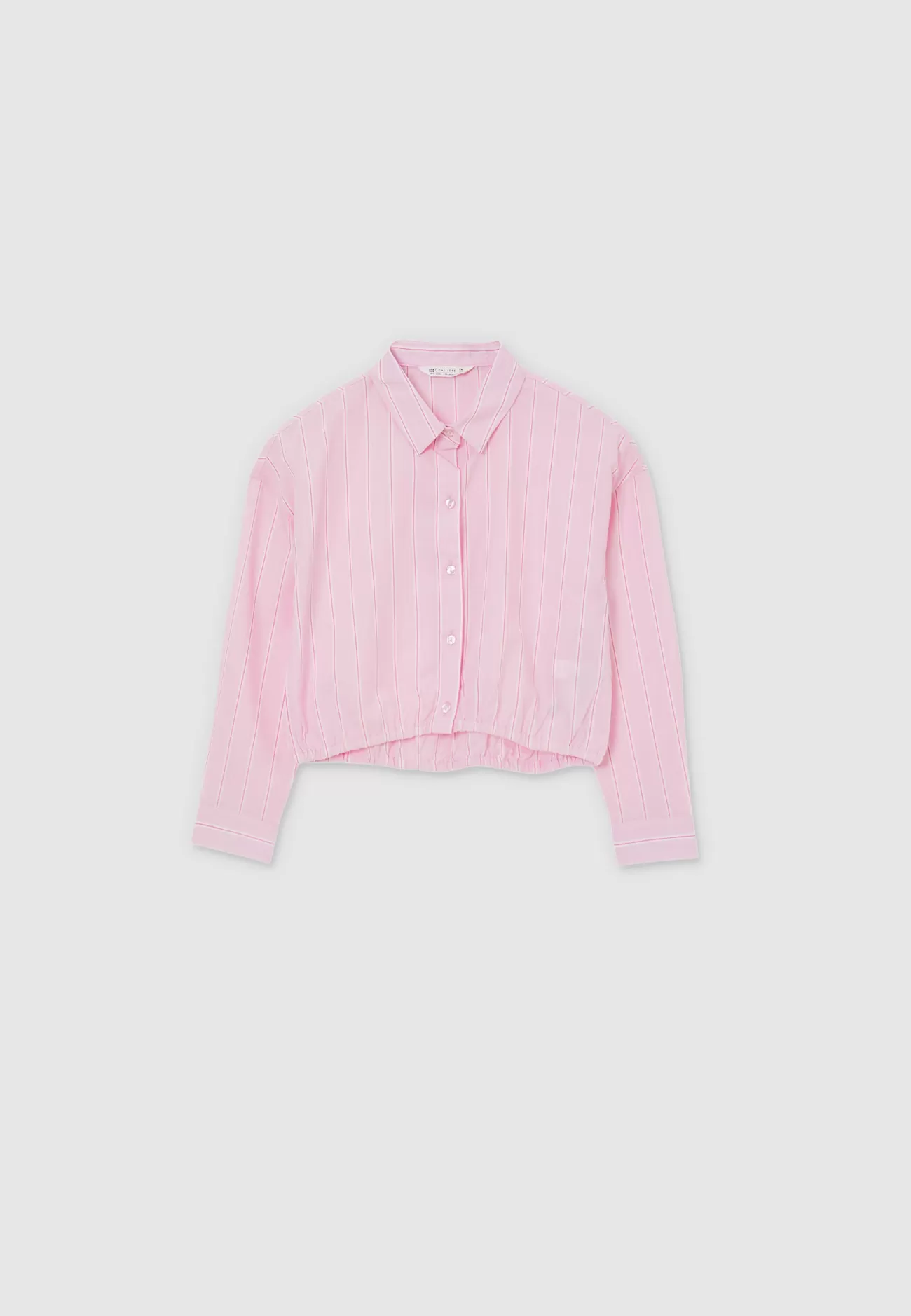 CALLIOPE Camicia Crop A Righe Var rosa confetto Sale