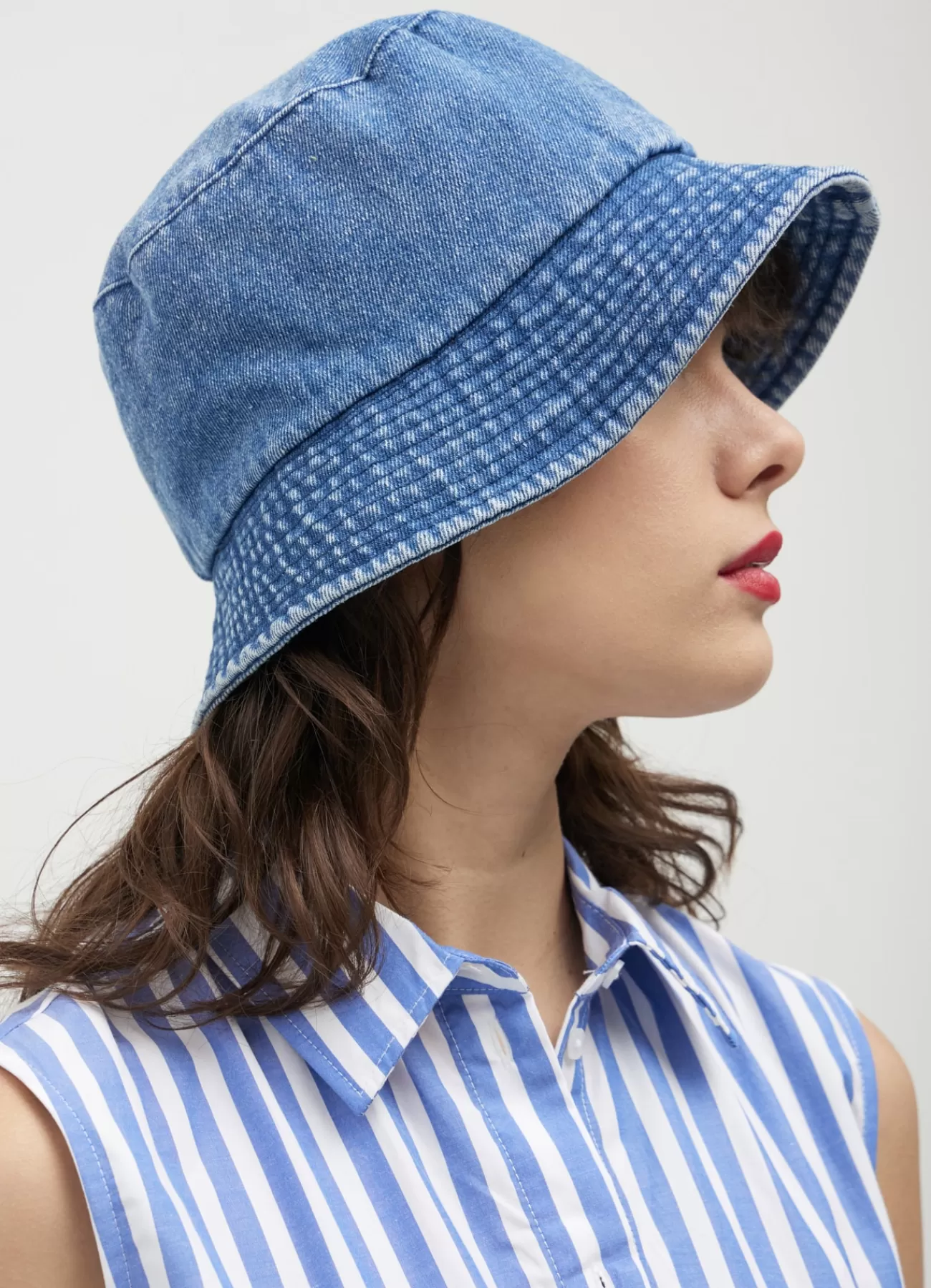 CALLIOPE Cappello Da Pescatore In Denim Blu denim medio Store