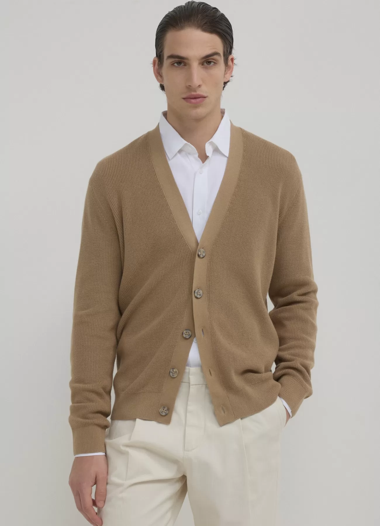 CALLIOPE Cardigan A Bottoni Tabacco Sale