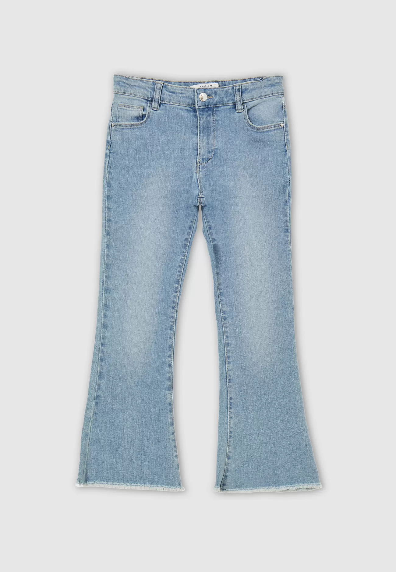 CALLIOPE Jeans A Zampa Con Rotture Blu denim medio chiaro Clearance