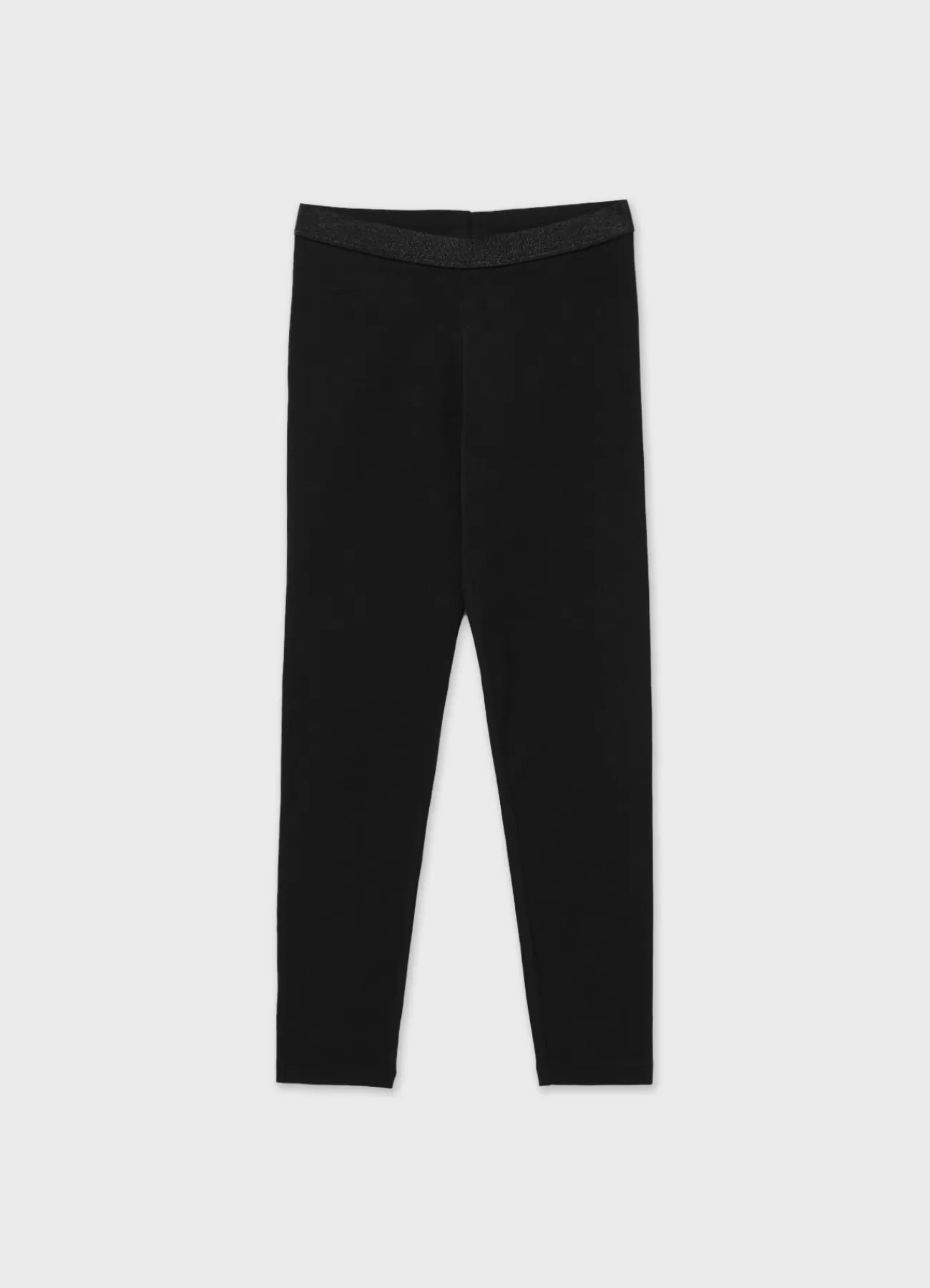 CALLIOPE Leggings Basic Tinta Unita Vita Lurex. + Colori Nero ultrablack New