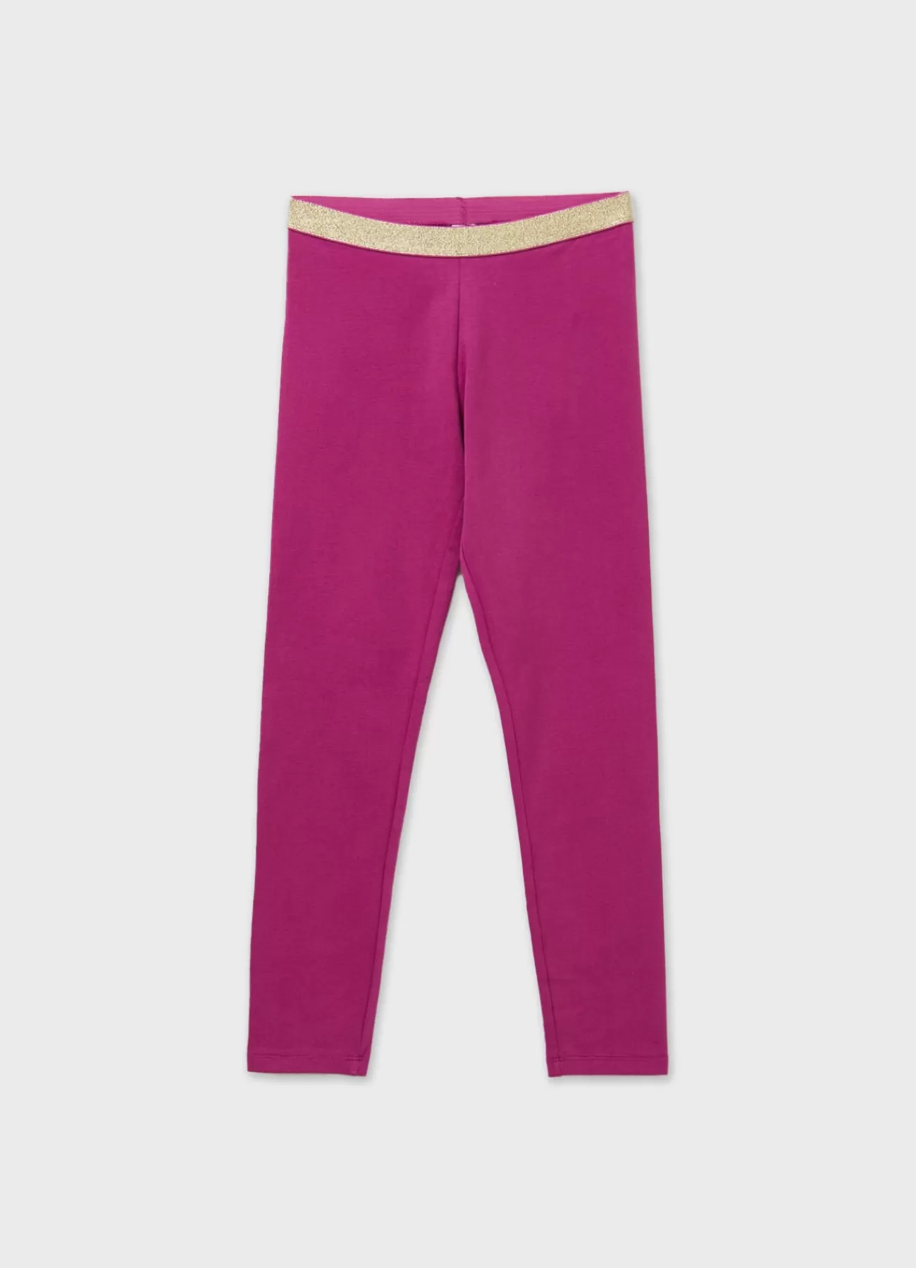 CALLIOPE Leggings Basic Tinta Unita Vita Lurex. + Colori Ciclamino scuro New