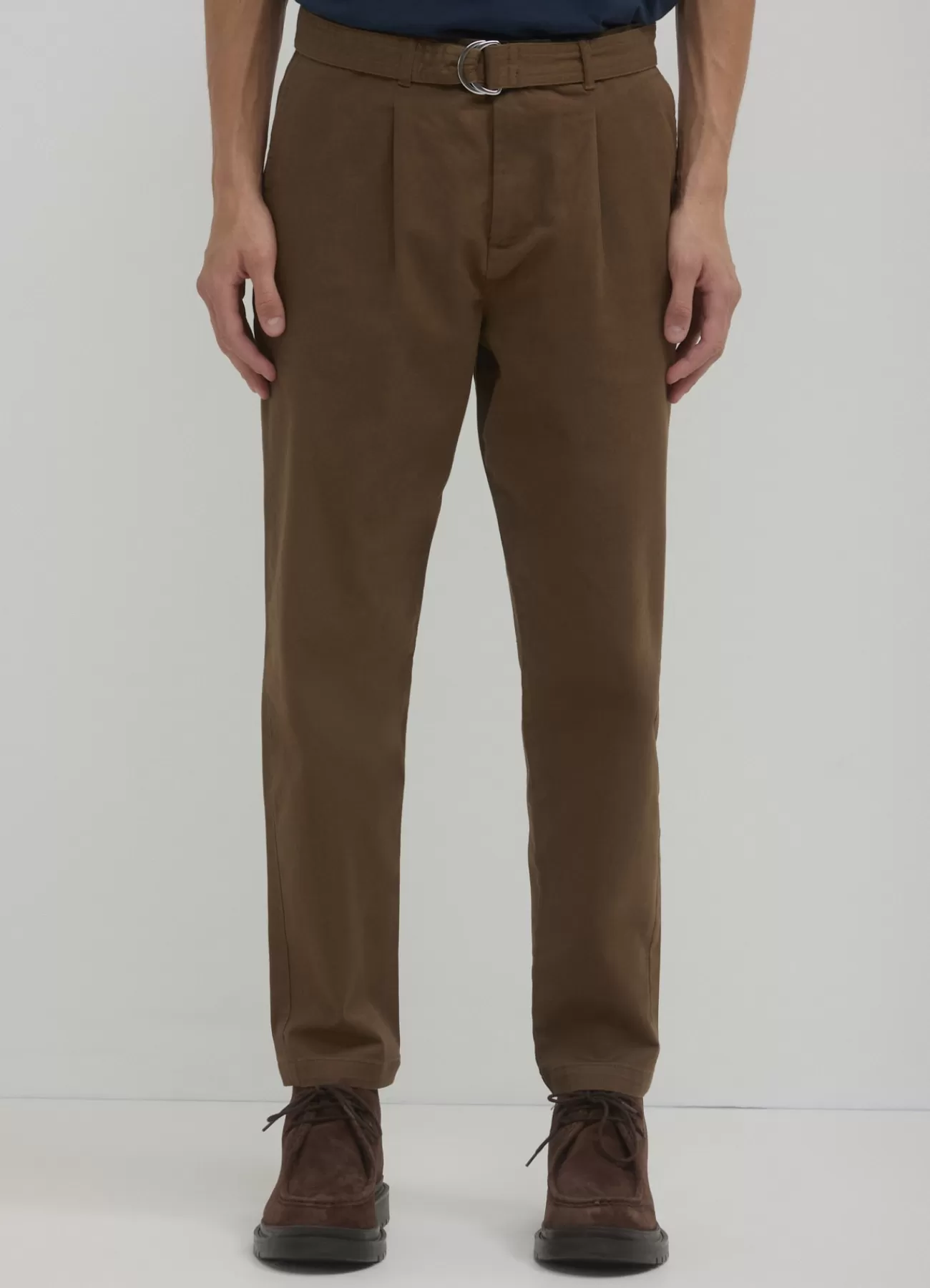 CALLIOPE Pantalone Chino Con Cintura Tabacco Fashion