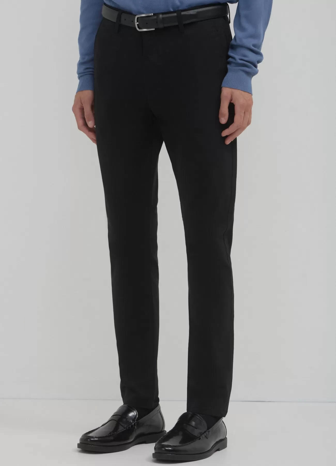 CALLIOPE Pantalone Chino Slim Nero Cheap