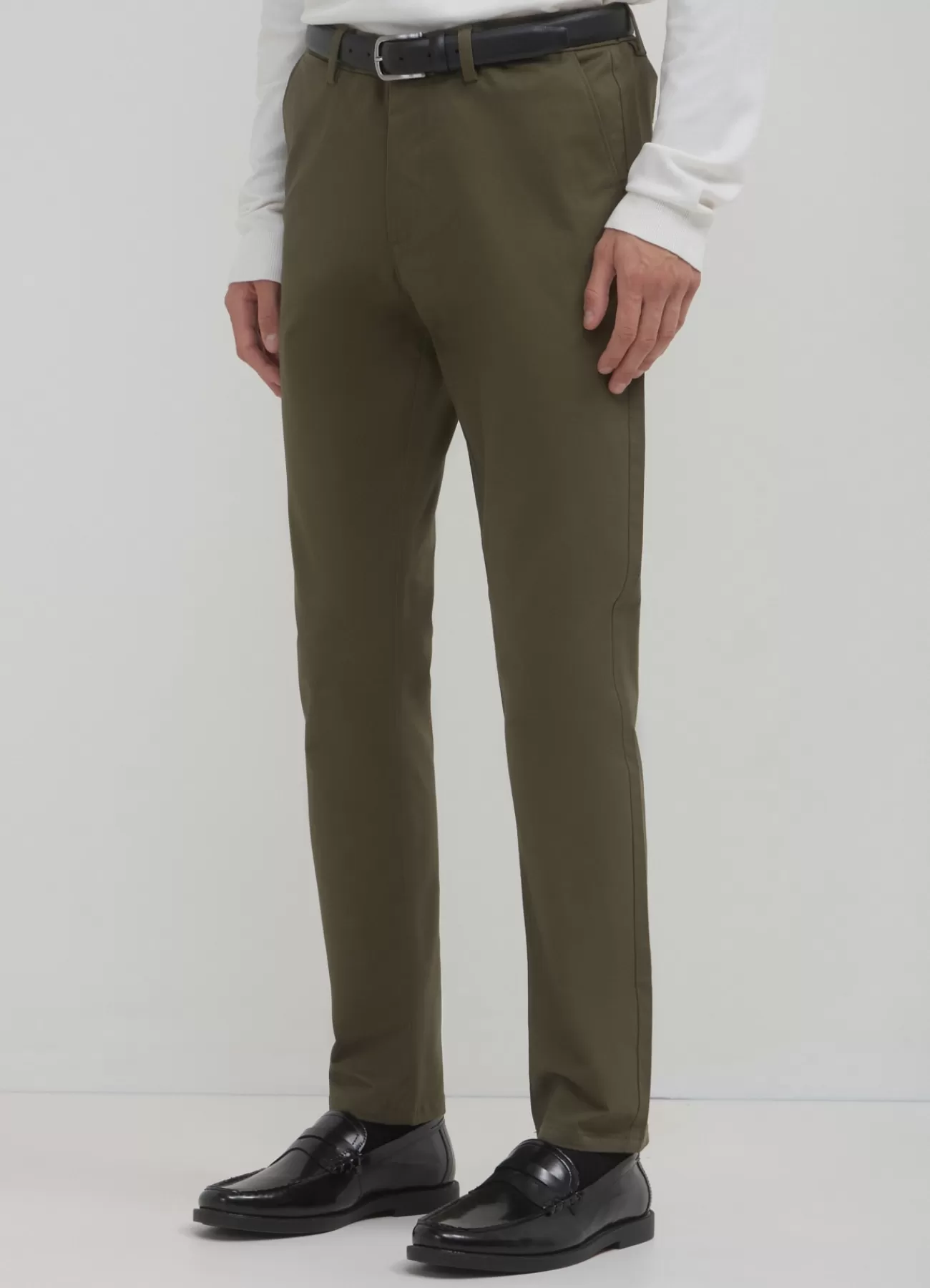 CALLIOPE Pantalone Chino Slim Verde militare New