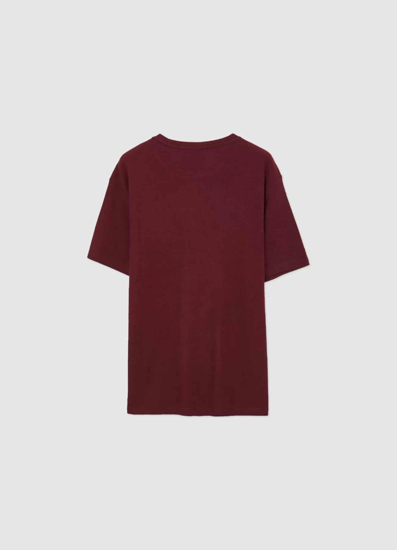 CALLIOPE T-shirt Girocollo Tinta Unita Bordeaux Clearance