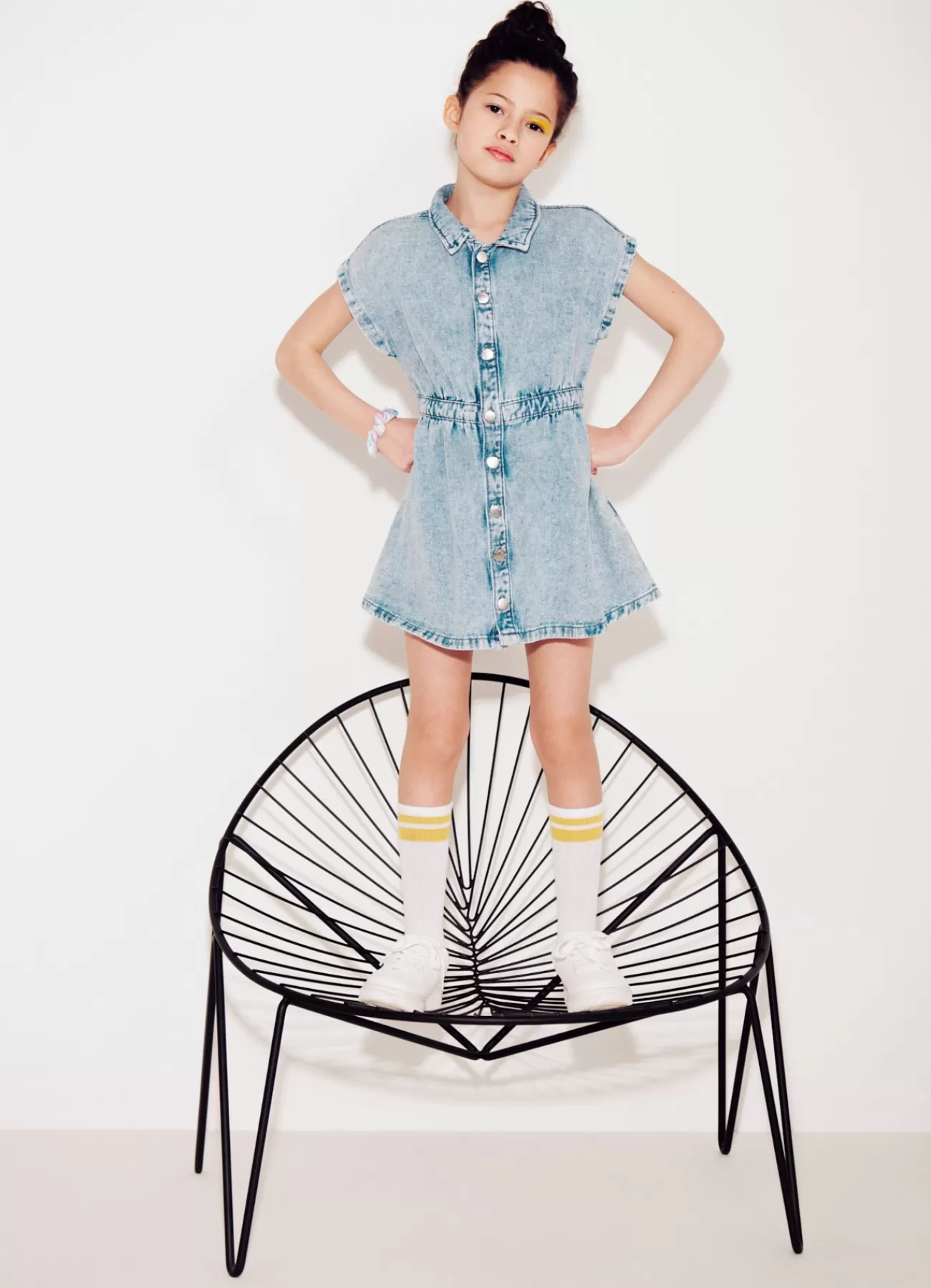 CALLIOPE Vestito In Denim Blu denim chiaro Online